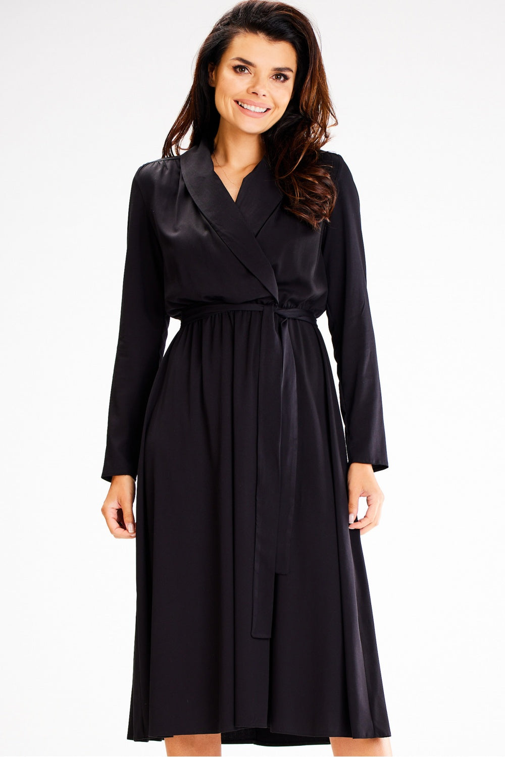 Awama Black Flared Dress
