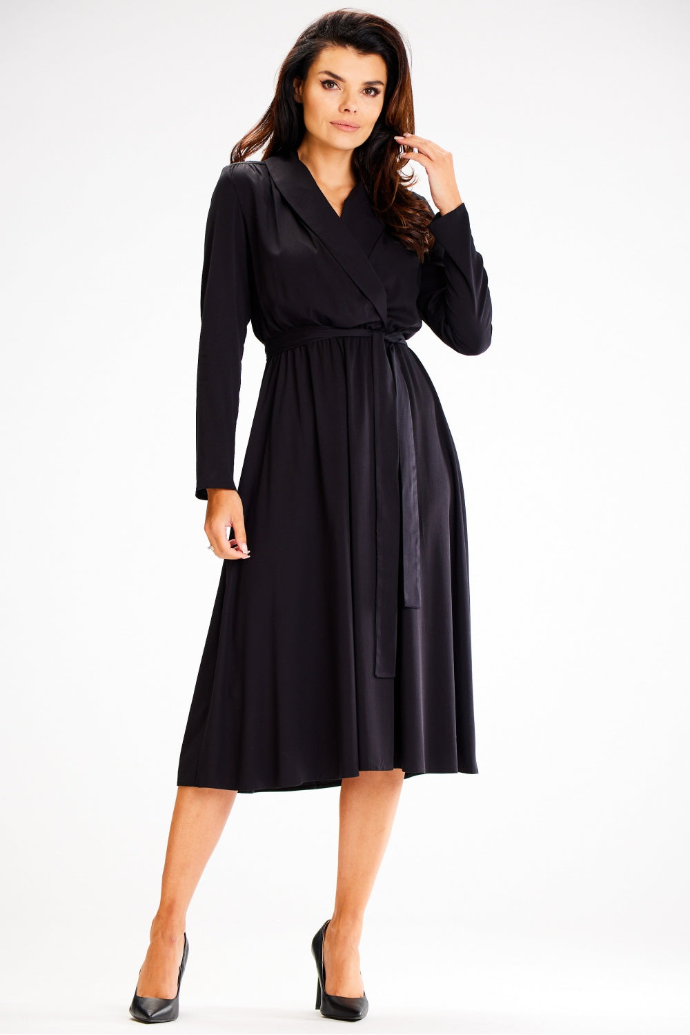 Awama Black Flared Dress - view 2