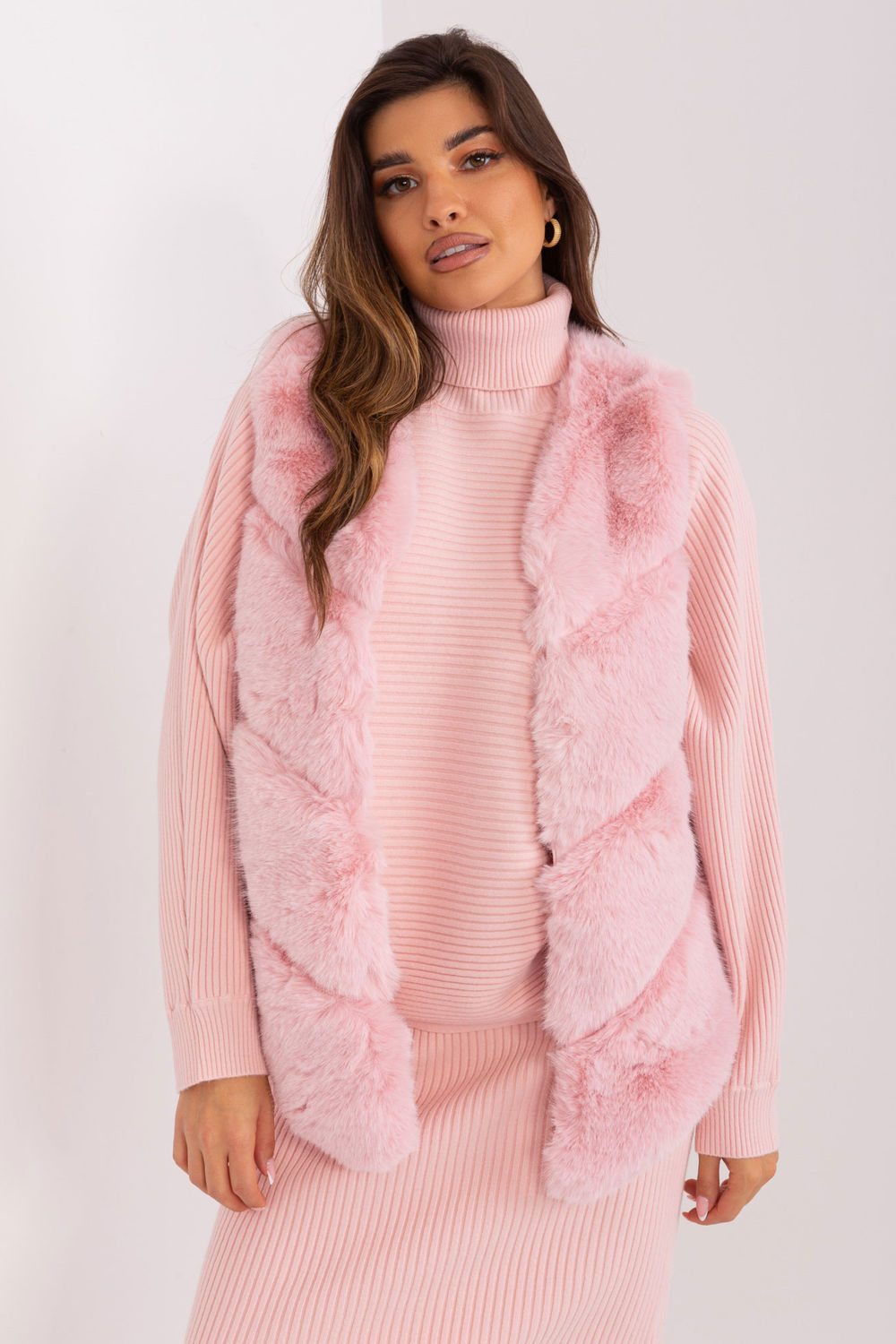 AT Light Pink Polyester Gilet