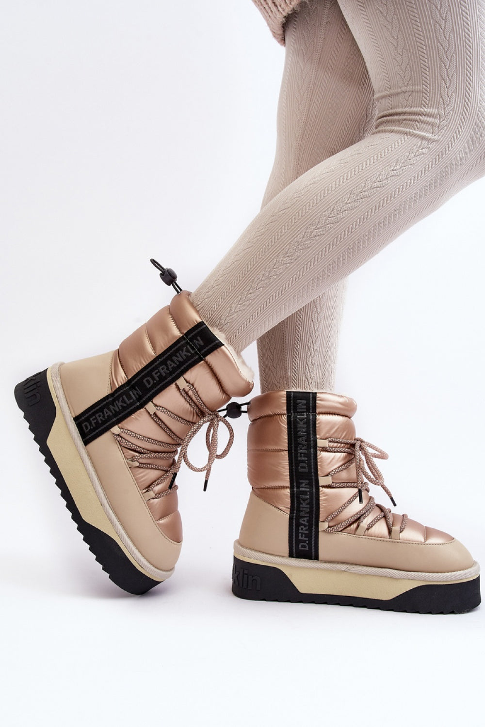 Step In Style Beige Warm Lined Snow Boots - view 2