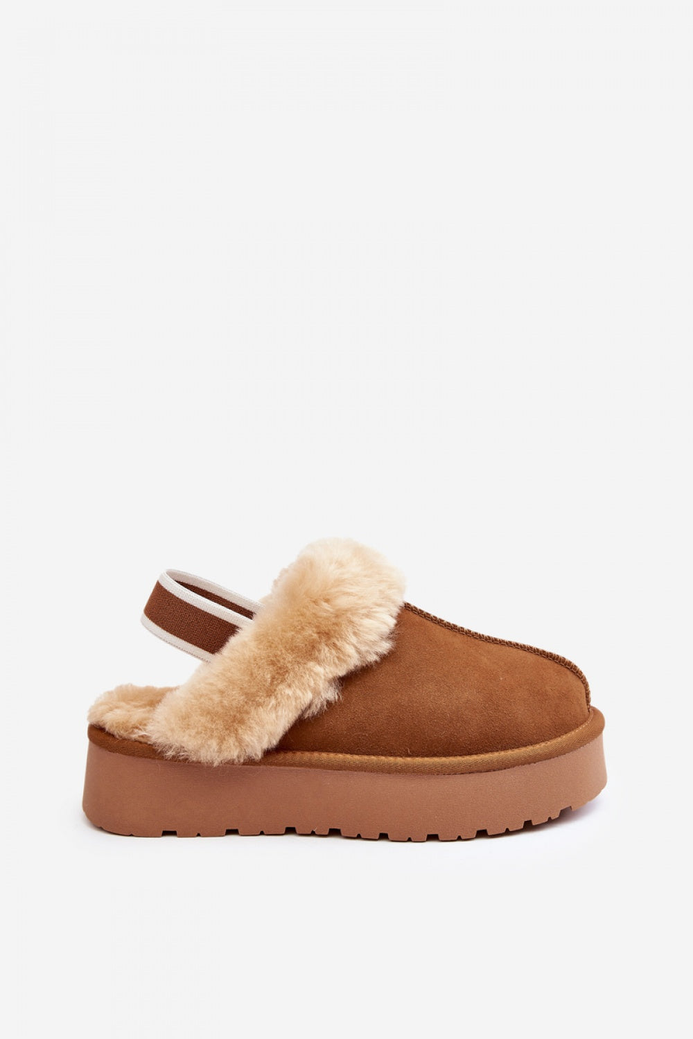 Step In Style Sophienne Camel Suede Platform Slippers - view 3
