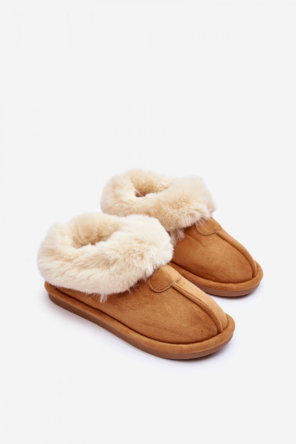 Step In Style Lanoze Camel Faux Suede Platform Slippers - view 3