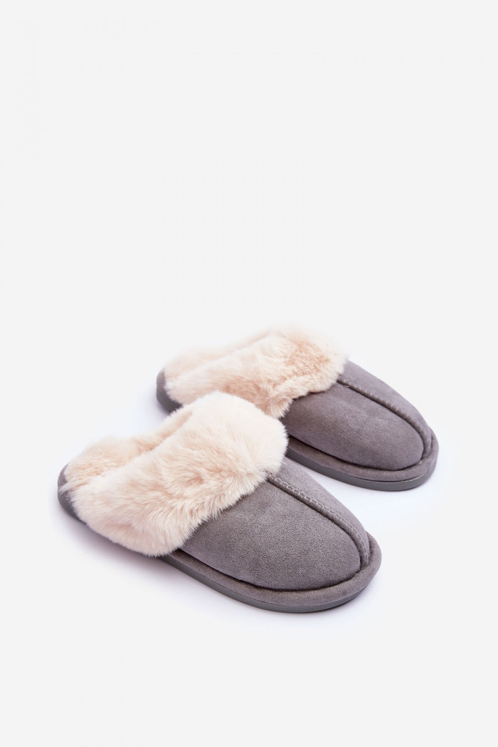 Step In Style Pinky Grey Warm Lined Slippers - view 3