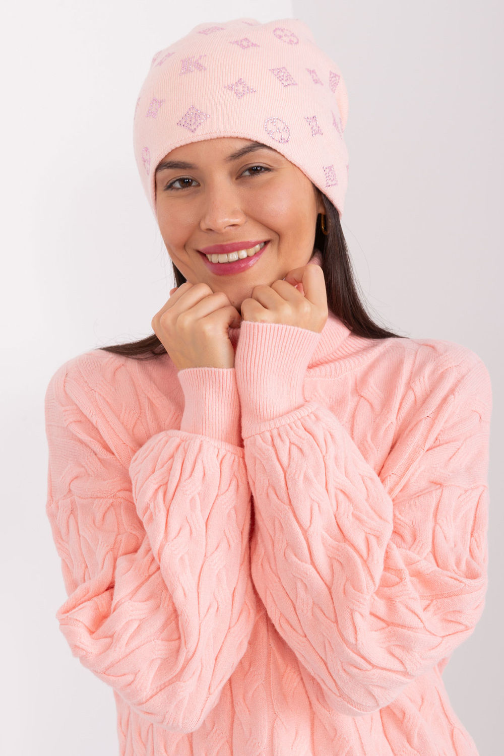 AT Light Pink Beanie Hat