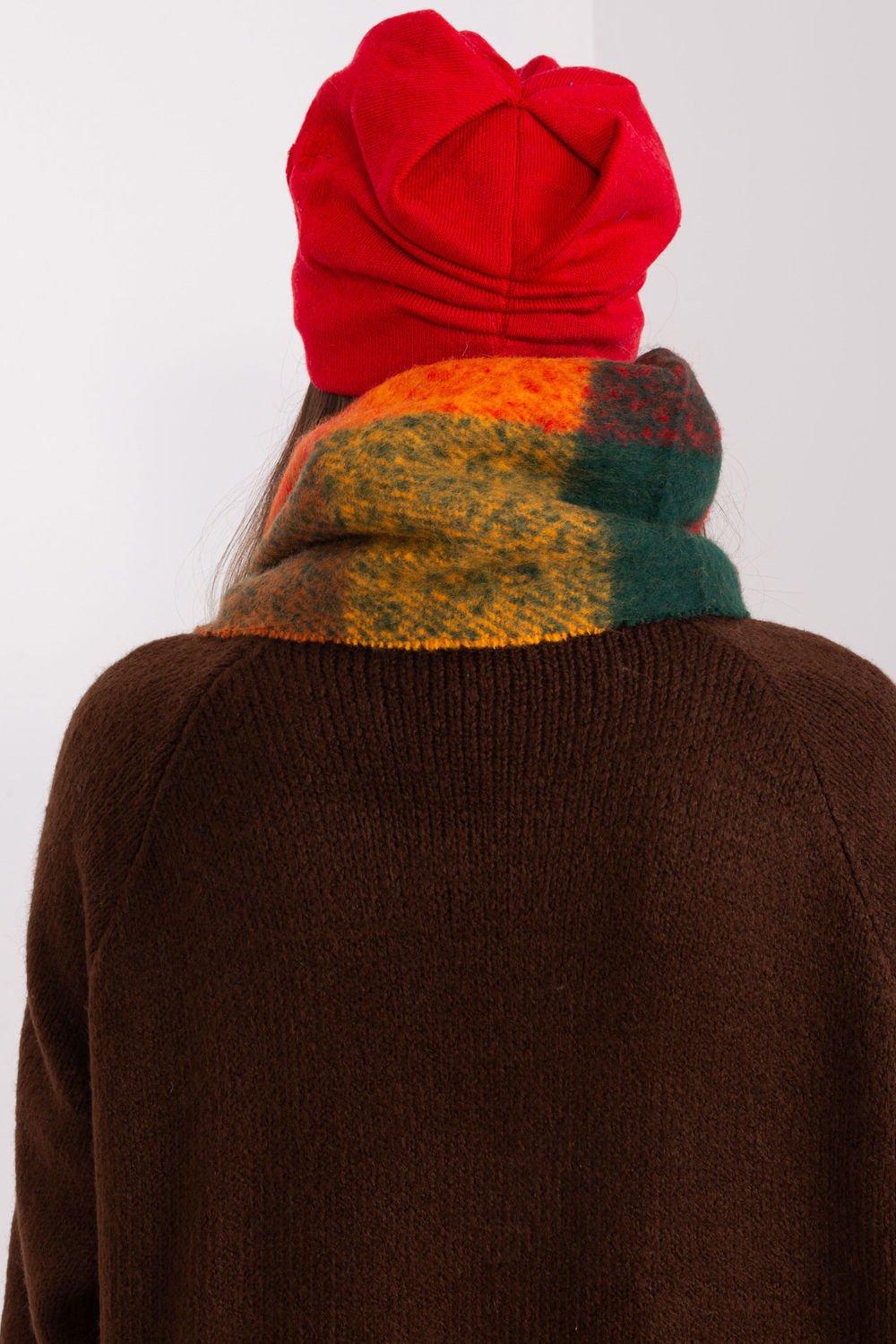AT Red Acrylic Beanie Hat - view 3