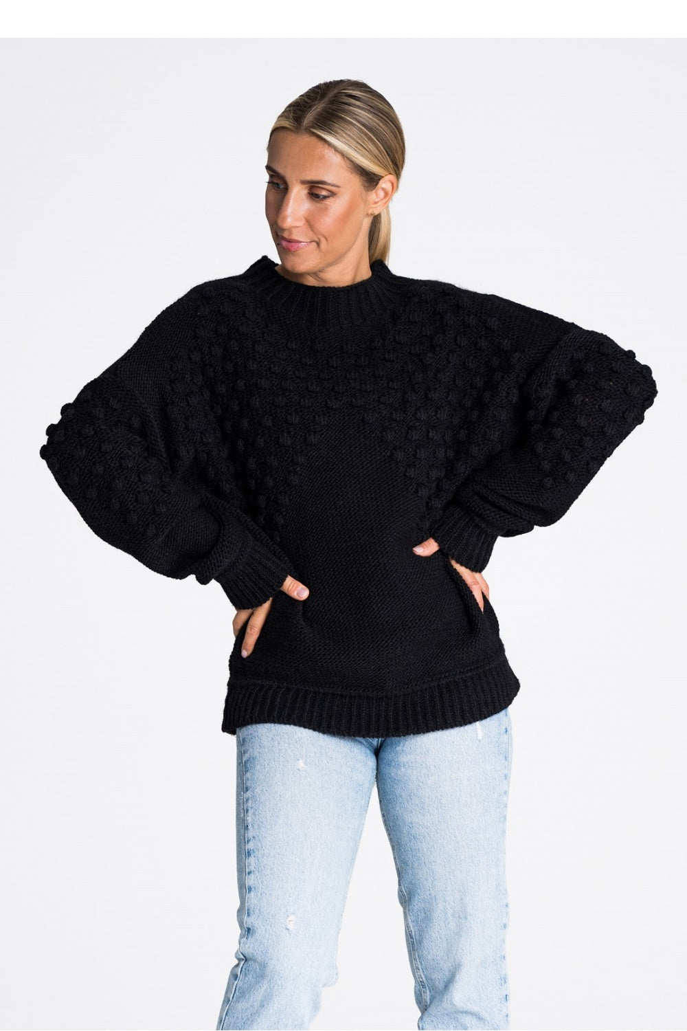 Figl Black Long Sleeve Jumper