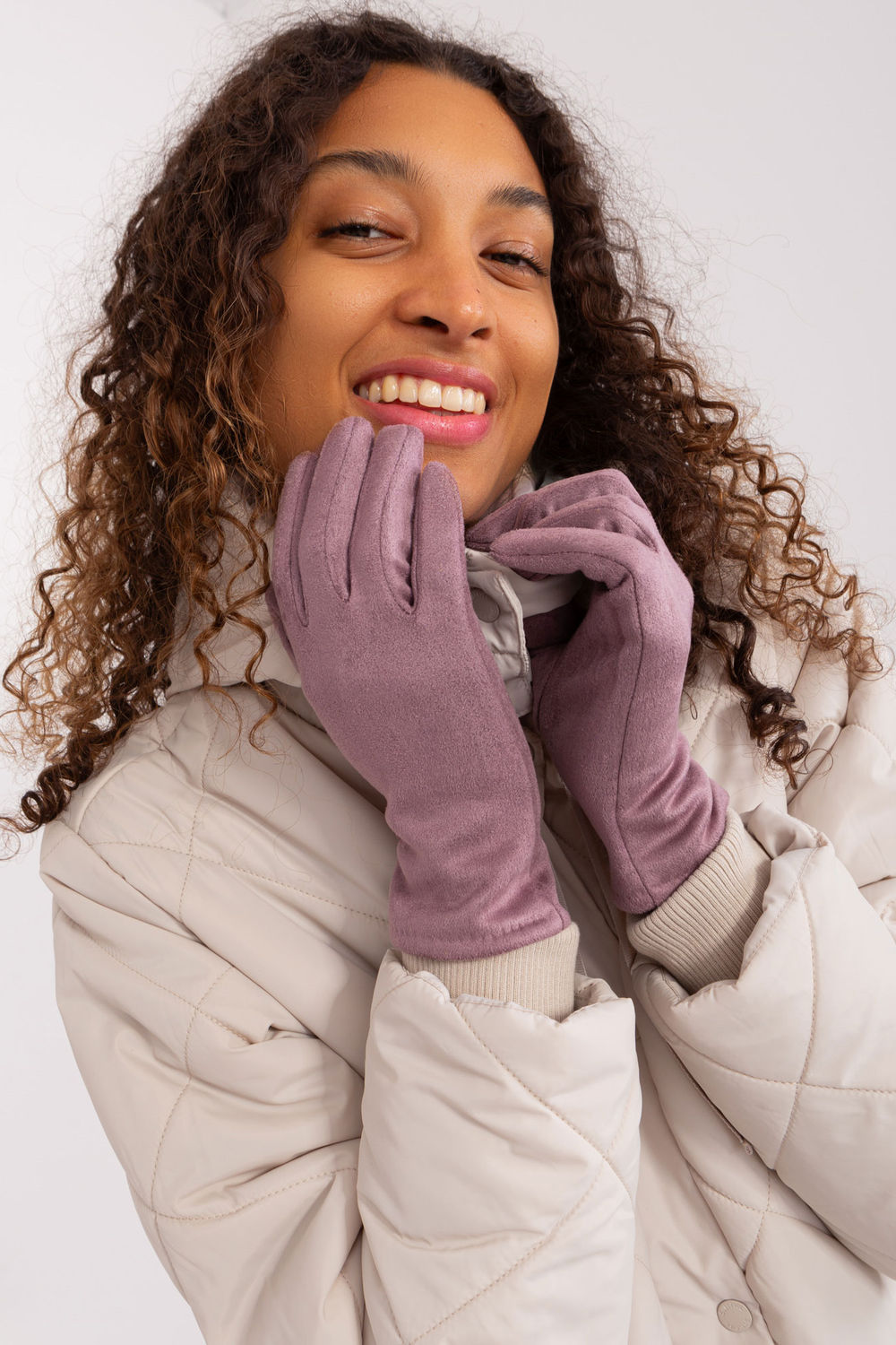 AT Violet Cotton Gloves - view 2