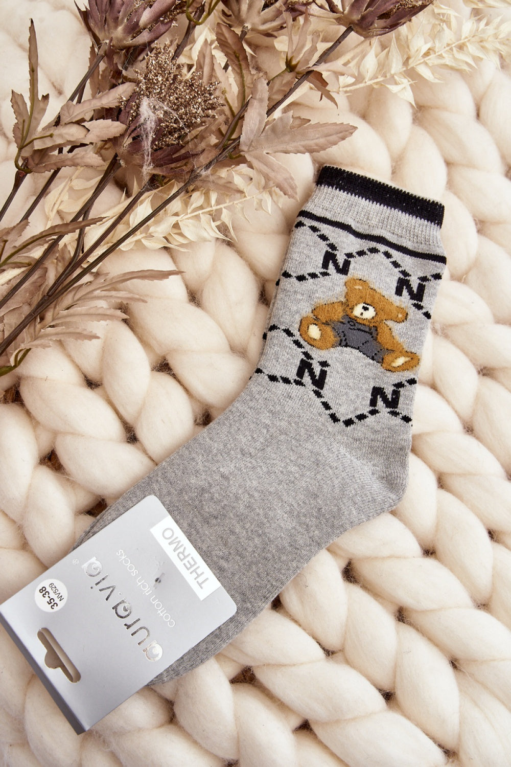 Step In Style Grey Socks - view 2
