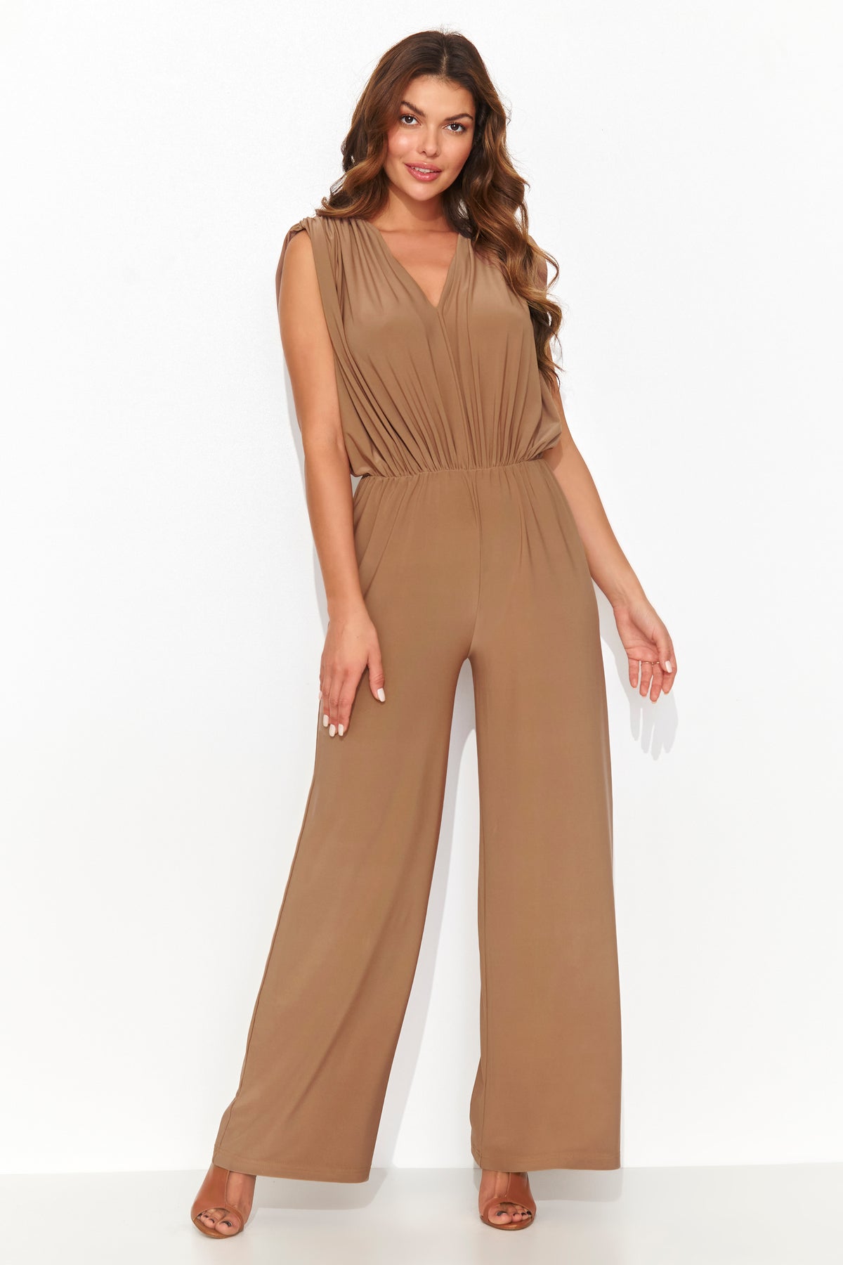 Numinou Camel Wide Leg Jumpsuit