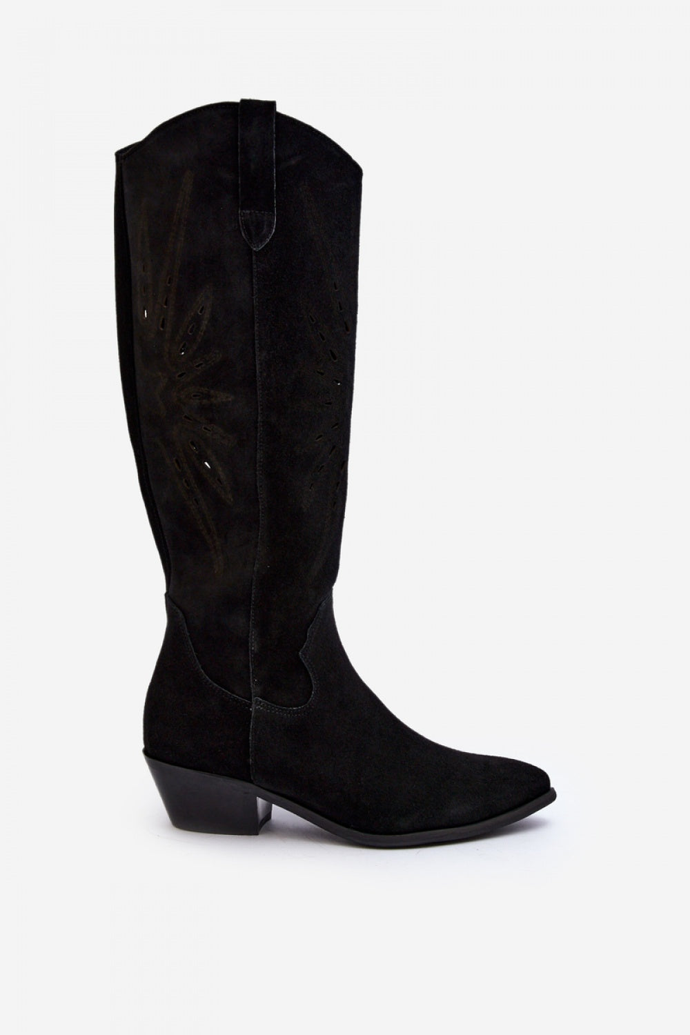 Step In Style Zazoo Black Leather Cut-Out Boots - view 3
