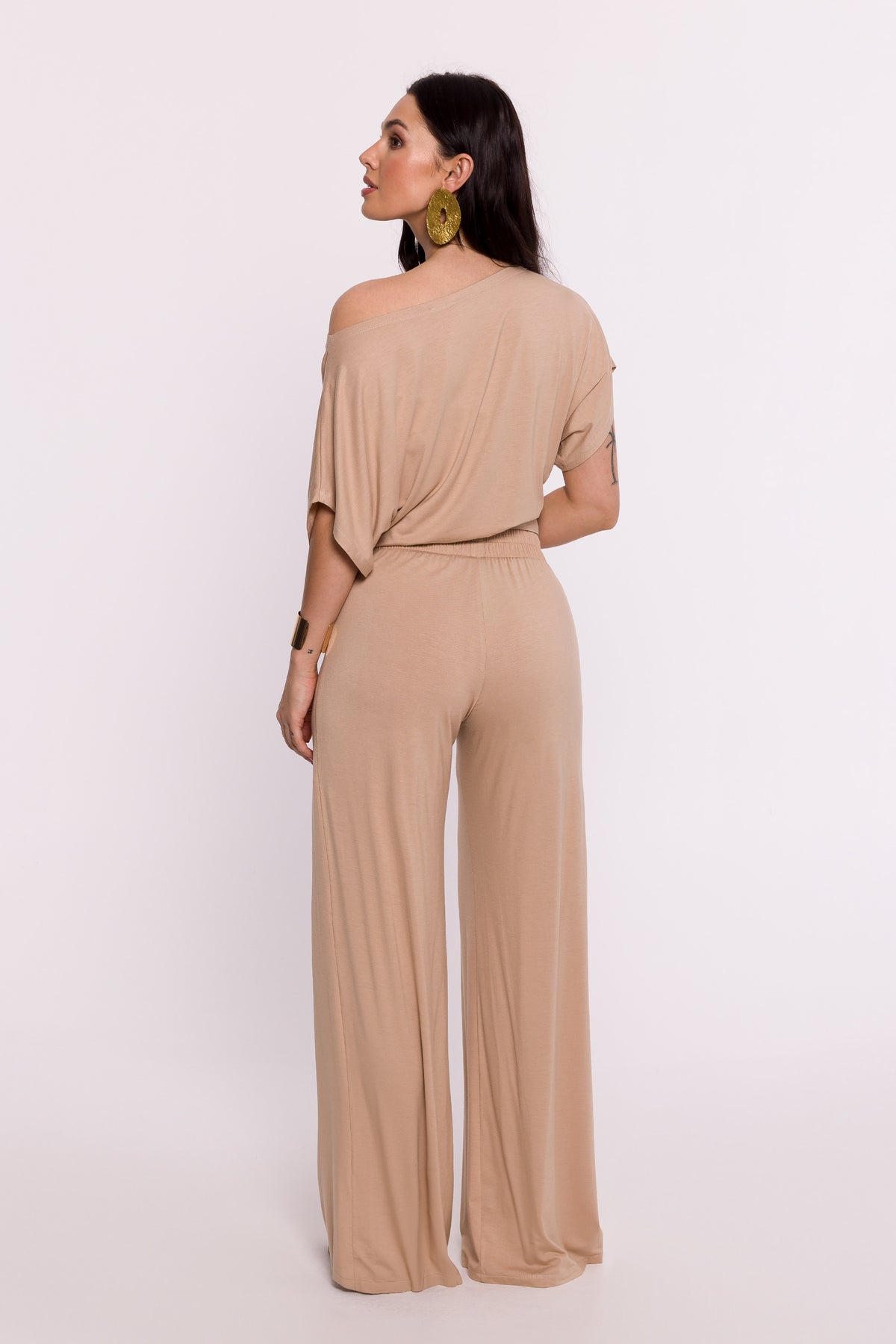 BeWear Cappuccino Knitted Pleated Trousers - view 2