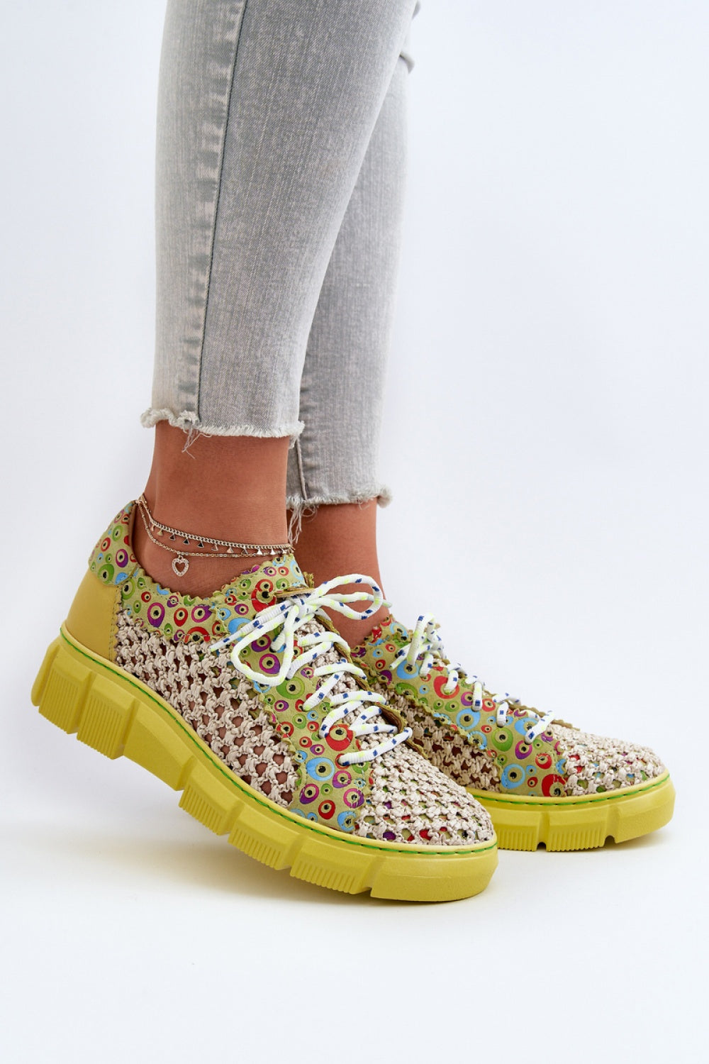 Step In Style Maciejka Lime Leather Shoes
