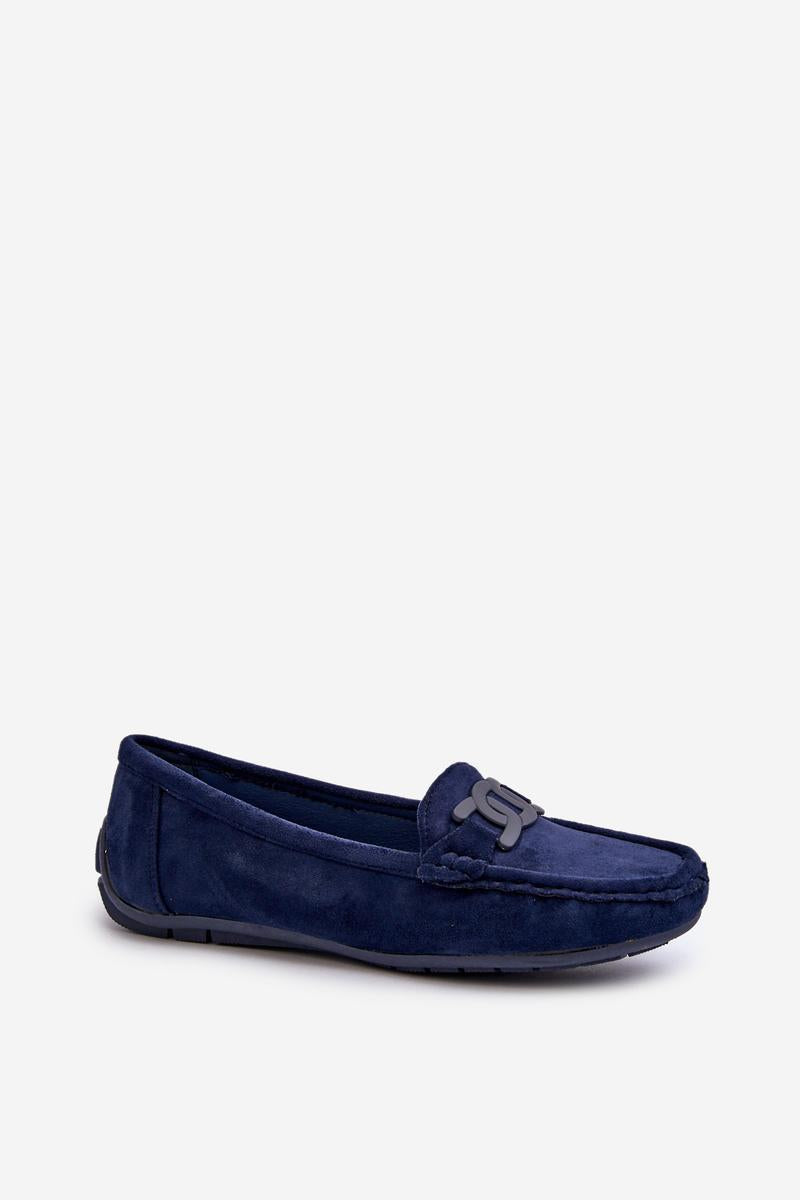 Step In Style Rabell Navy Faux Leather Moccasins - view 2