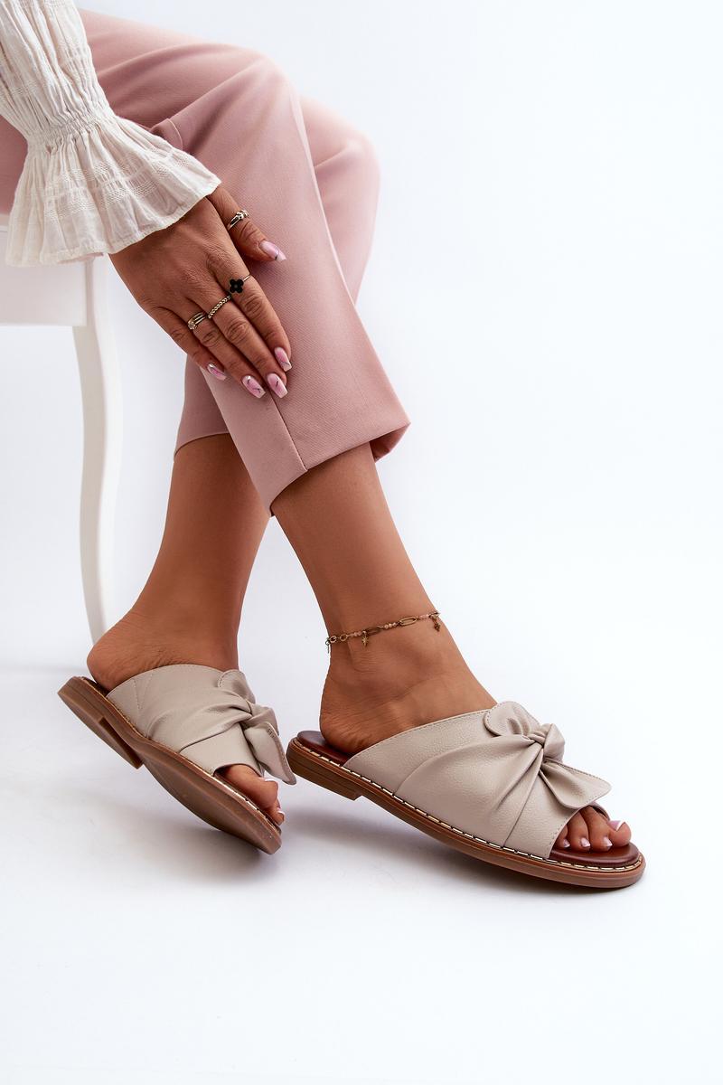 Step In Style Nelvira Beige Flat Flip Flops - view 3