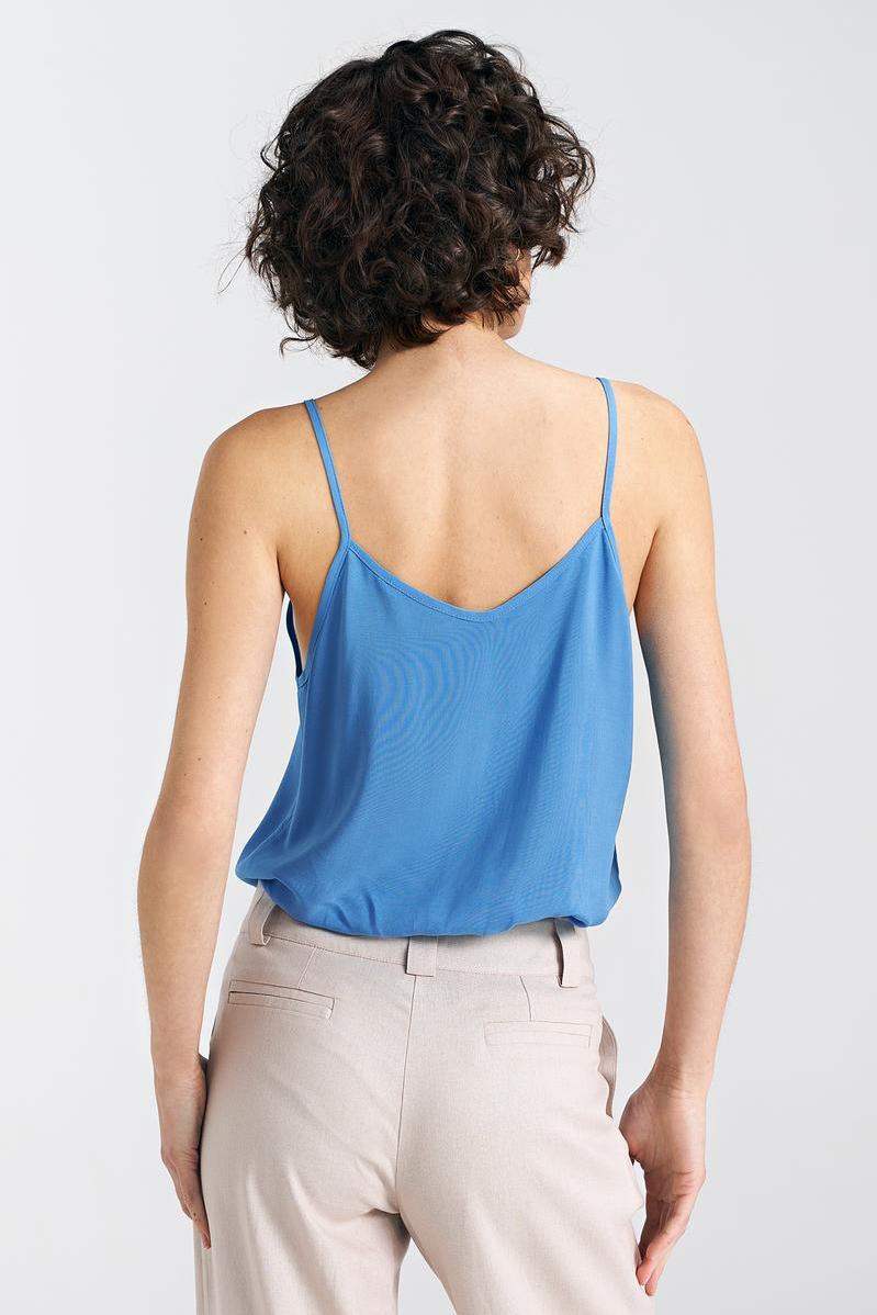 Nife Blue Sleeveless T-Shirt - view 3