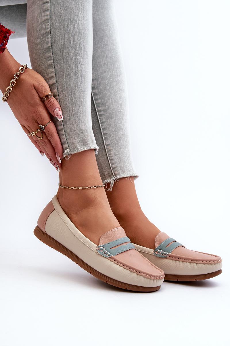Step In Style Vikitara Pink Faux Leather Moccasins - view 2