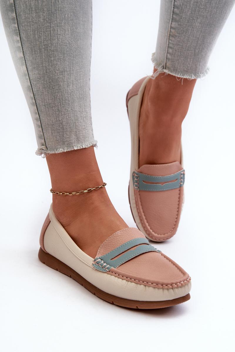 Step In Style Vikitara Pink Faux Leather Moccasins - view 3