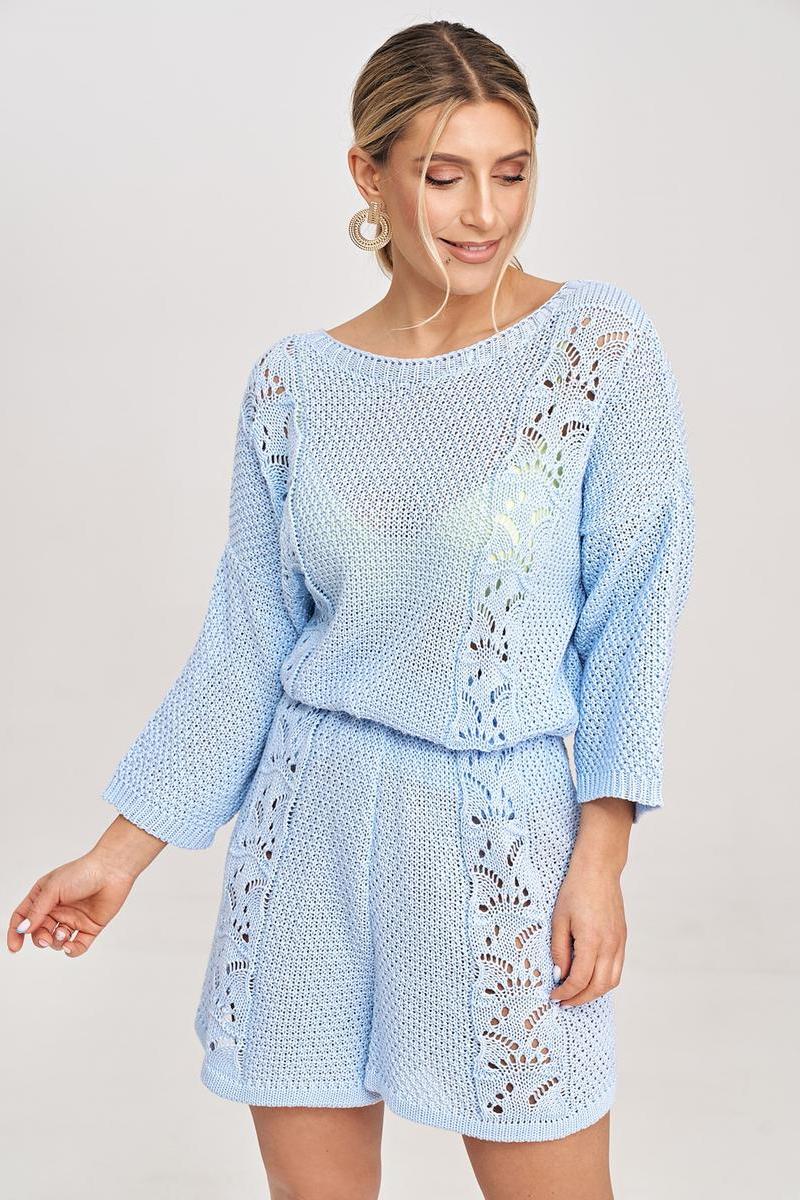 Figl Sky Blue Lace Co-Ord Set