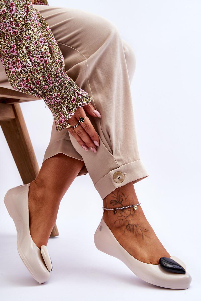 Step In Style Zaxy Light Beige Ballet Flats - view 2