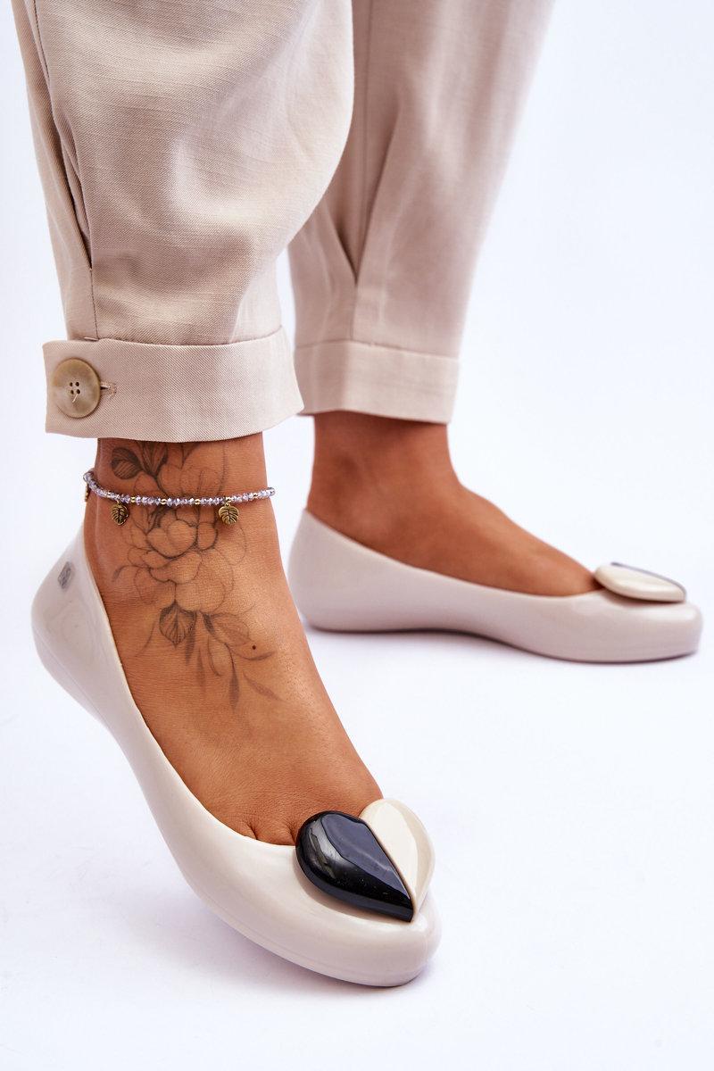 Step In Style Zaxy Light Beige Ballet Flats - view 3