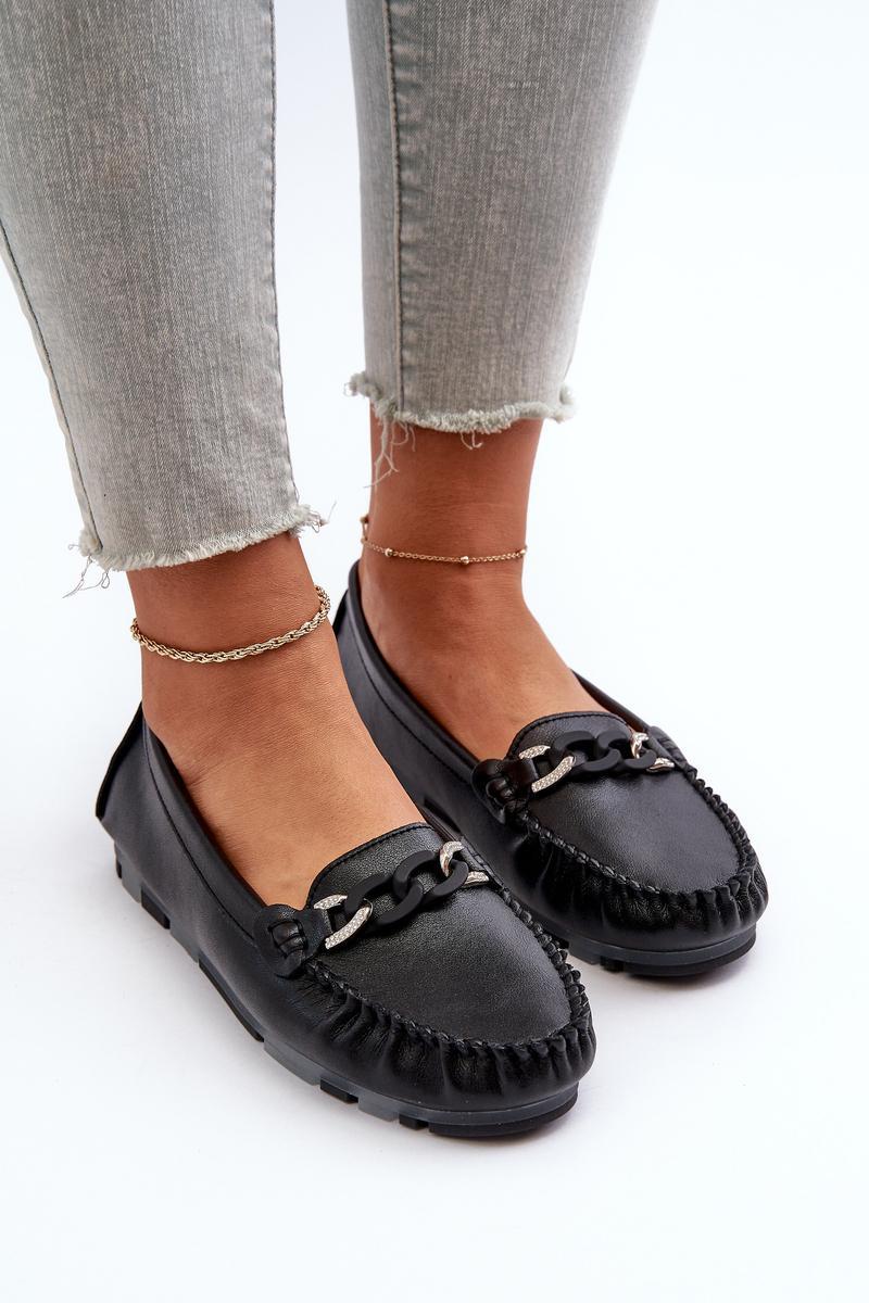 Step In Style Black Moccasins - view 3
