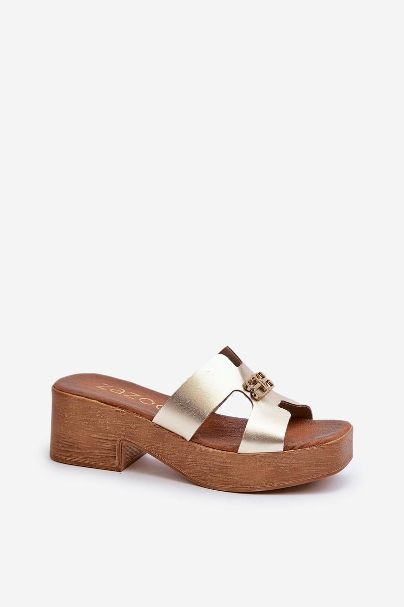 Step In Style Zazoo Gold Flip Flops - view 2