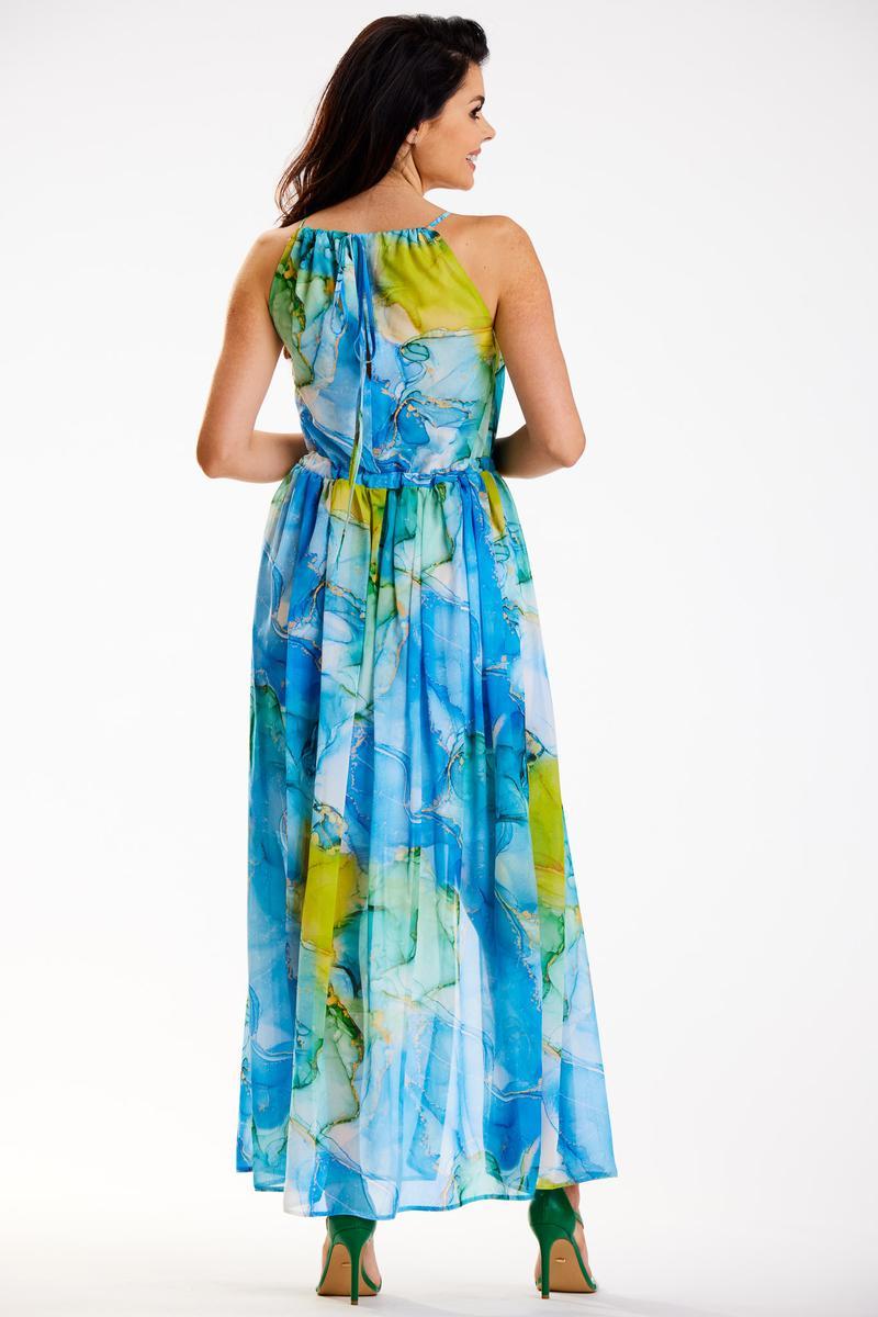 Awama Chiffon Sleeveless Dress - view 3