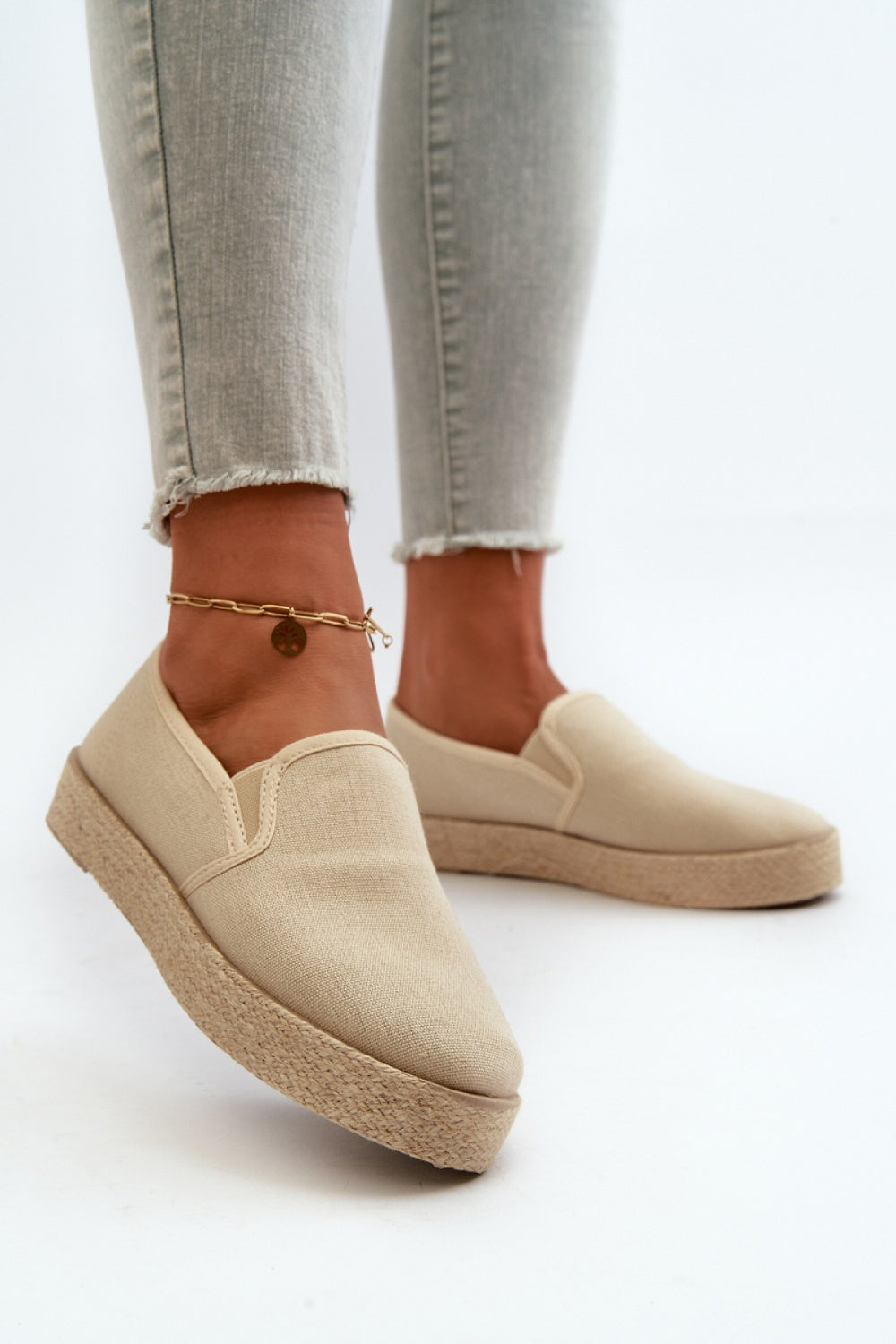 Step In Style Naloenma Beige Platform Espadrilles - view 3
