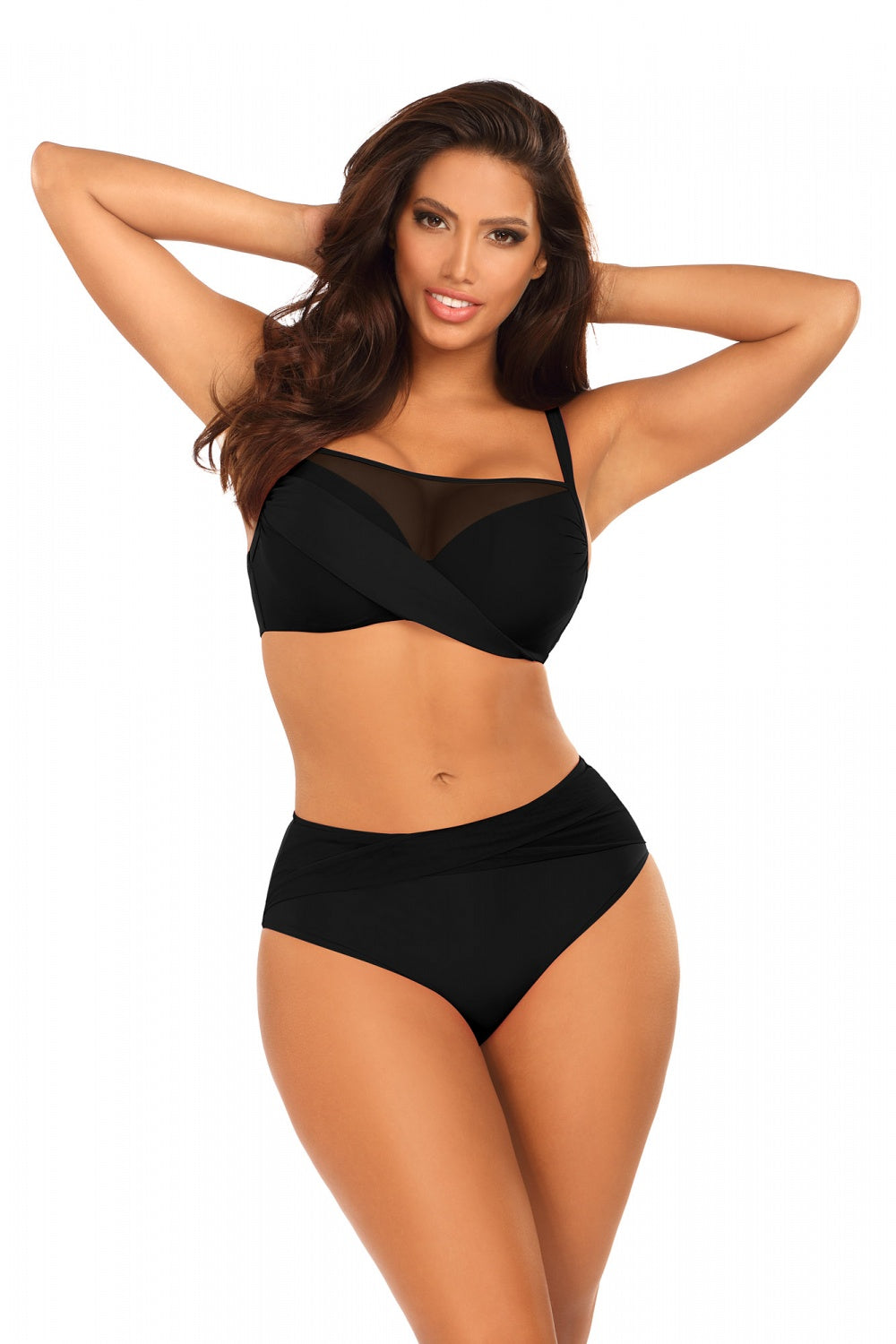 Barontex Fashion Black Polyamide Padded Bikini Set