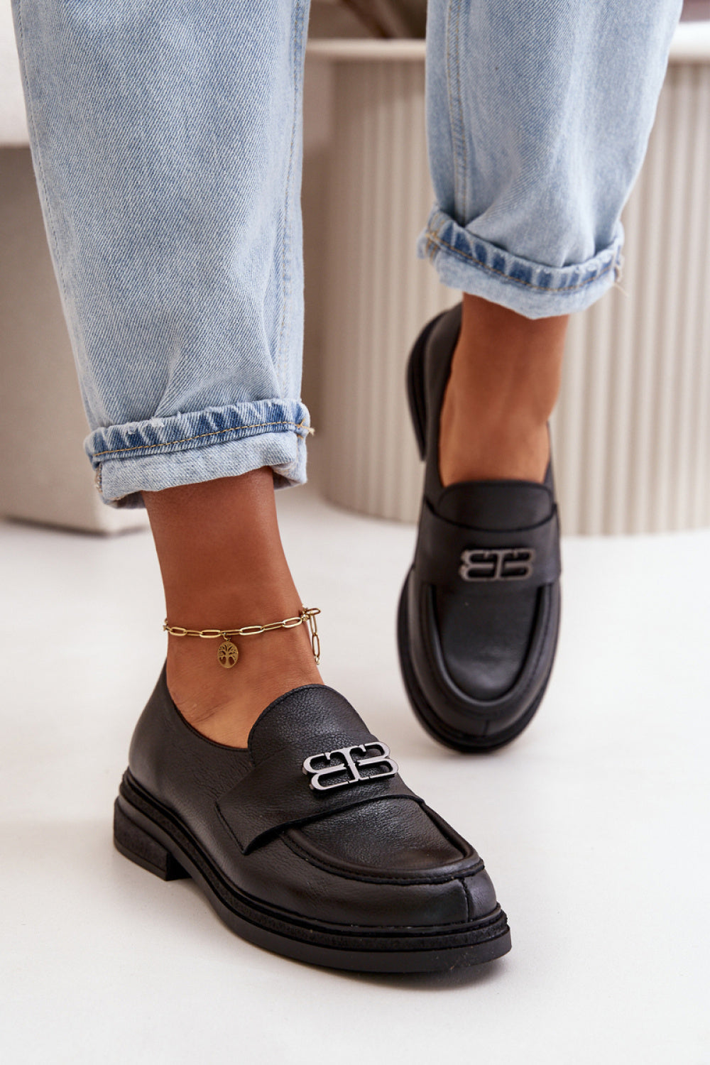 Step In Style Zazoo Black Flat Shoes - view 2