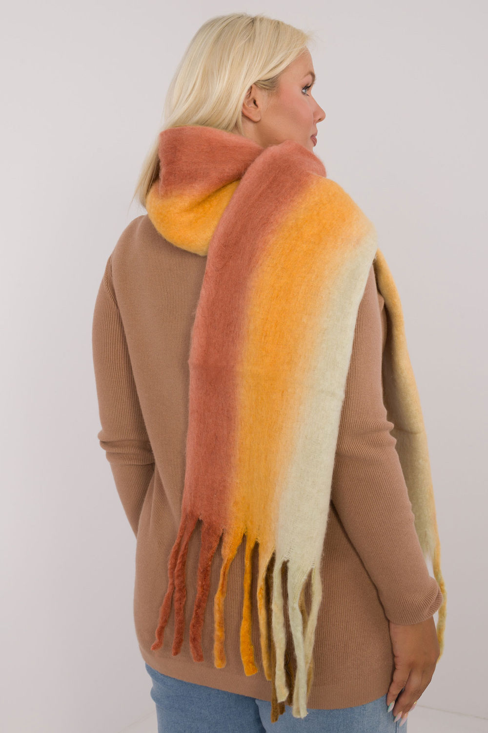 AT Orange Shawl - view 3