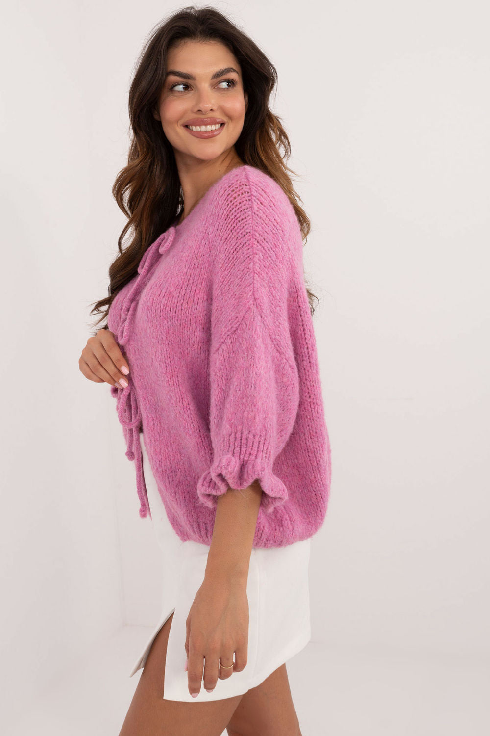 Italy Moda Dark Pink Cardigan - view 2