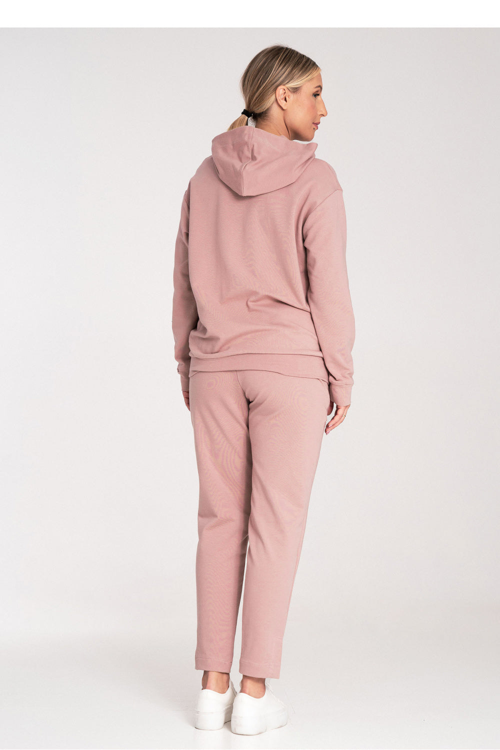 Figl Dark Pink Cotton Joggers with Pockets - view 3