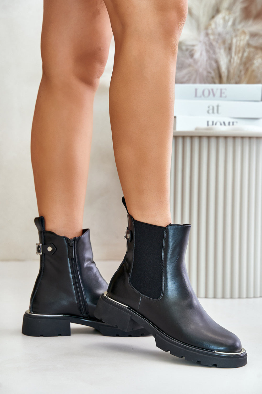 Step In Style Goe Black Warm Lined Jodhpur Boots - view 3
