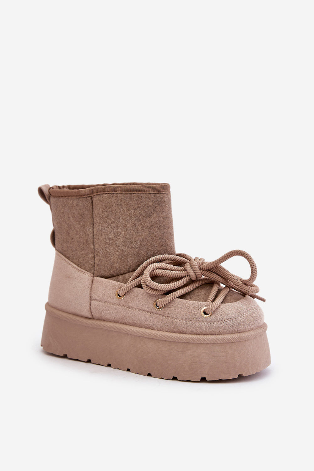 Step In Style Mavora Beige Platform Warm Lined Snow Boots - view 2
