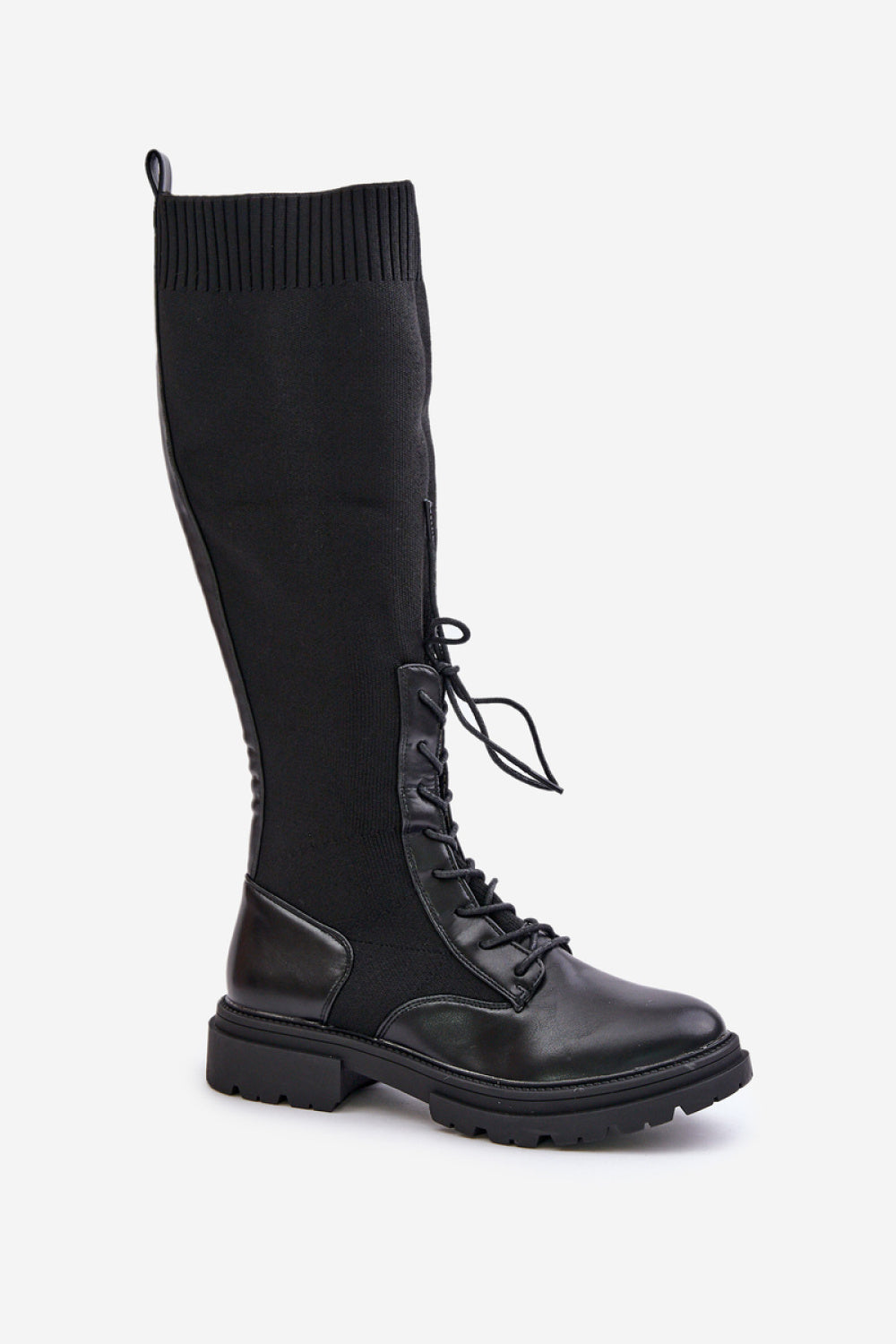 Step In Style Iranel Black Faux Leather Over The Knee Boots - view 2