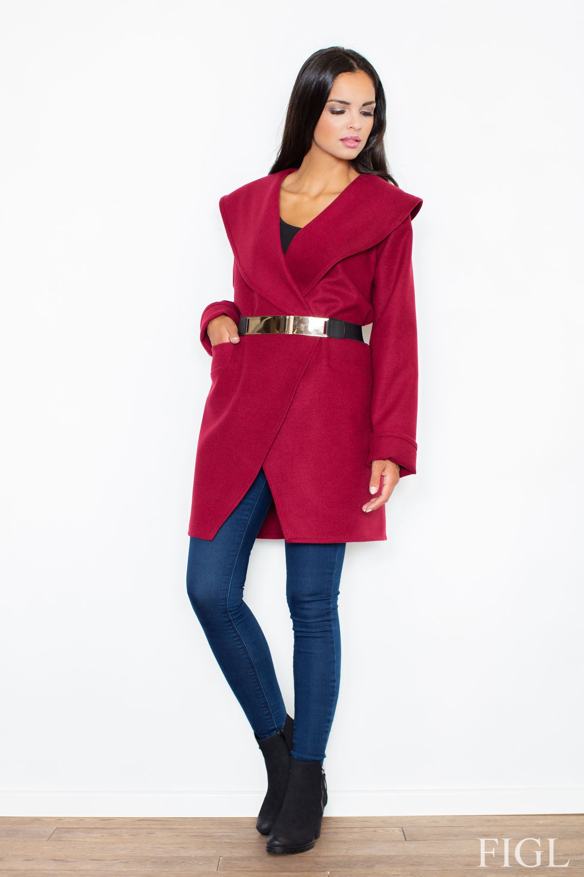 Figl Burgundy Coat