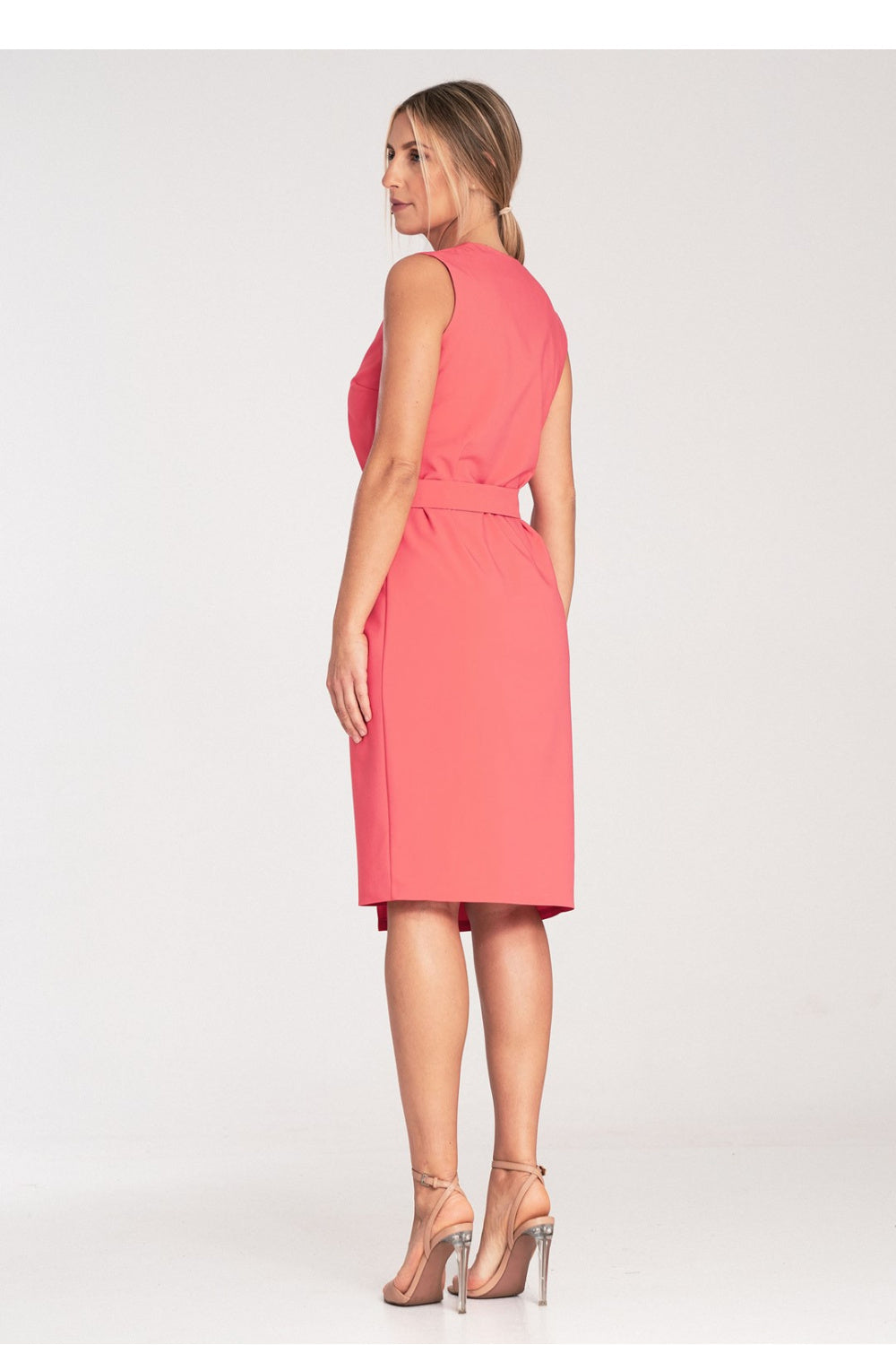 Figl Coral Midi Wrap Sleeveless Dress - view 3