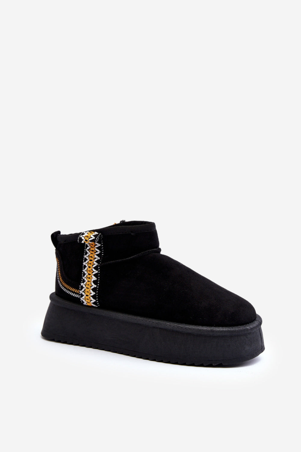 Step In Style Udra Black Faux Suede Platform Snow Boots - view 2