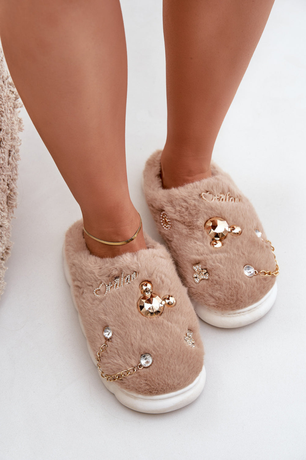 Step In Style Ivelfedi Dark Beige Warm Lined Slippers - view 3