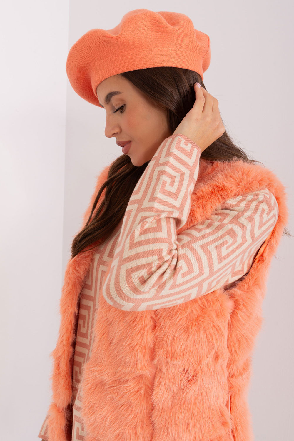 AT Peach Beret - view 2