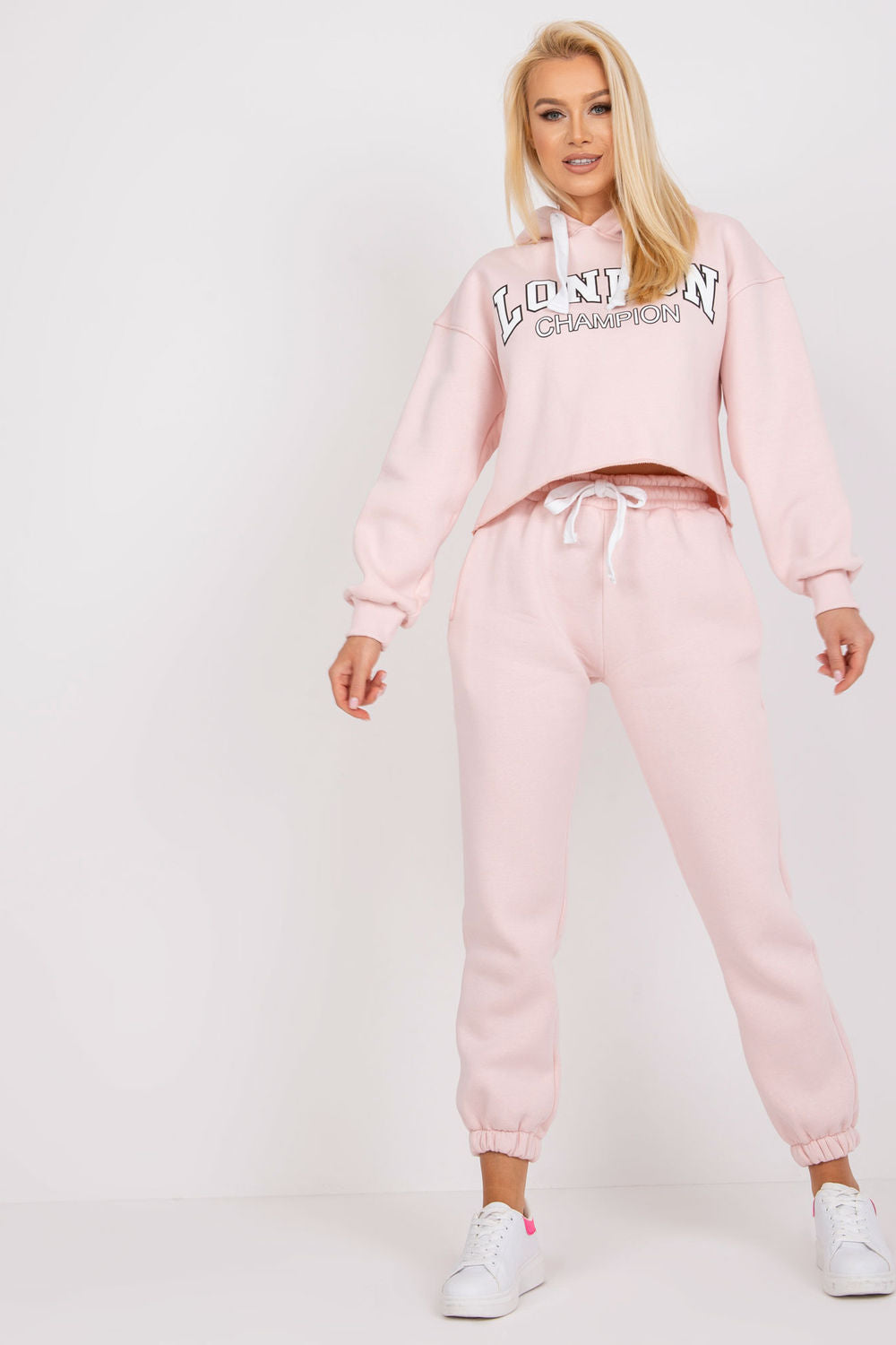 Ex Moda Pink High Waisted Cotton Co-Ord Set