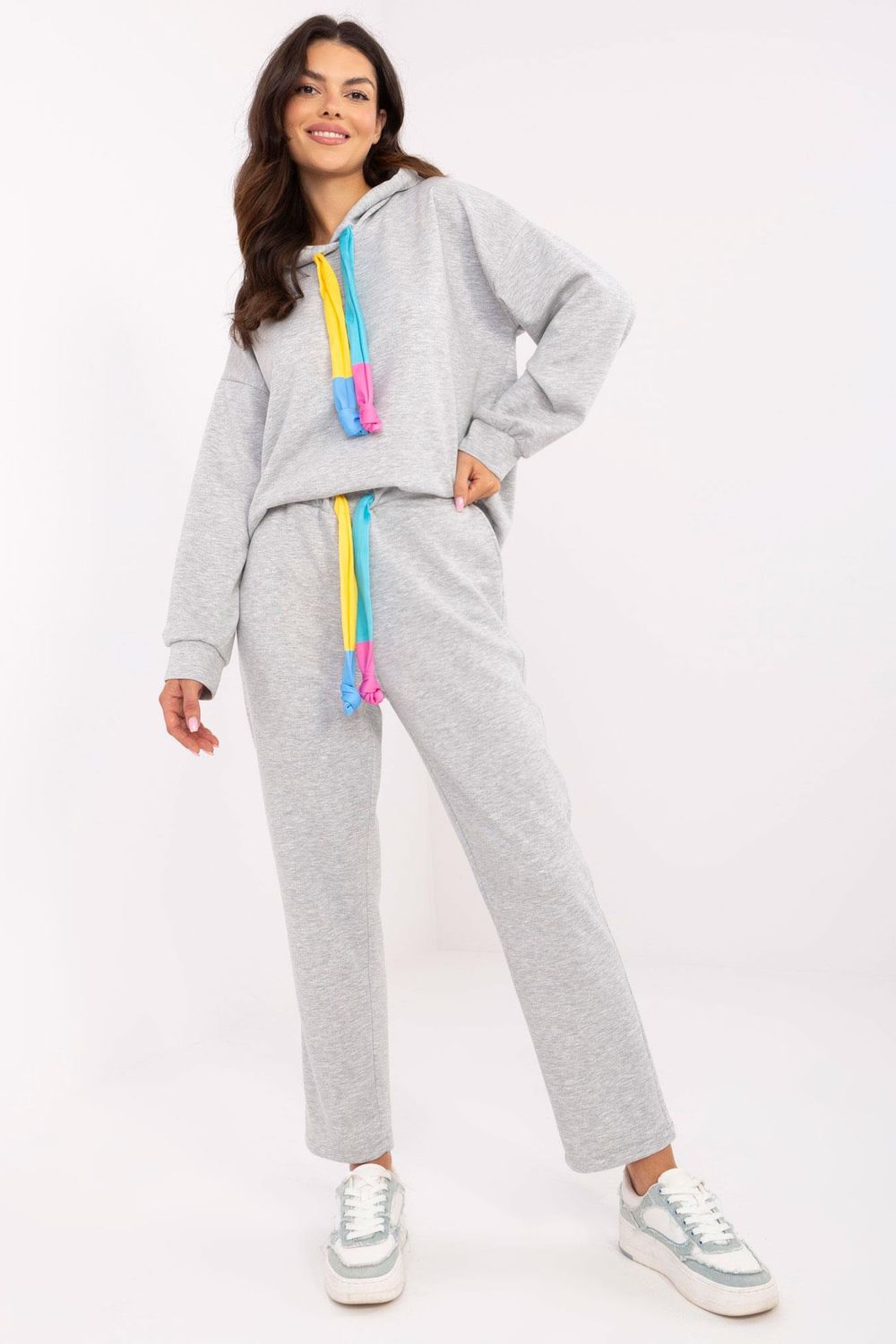 Italy Moda Grey High Waisted Co-Ord Set