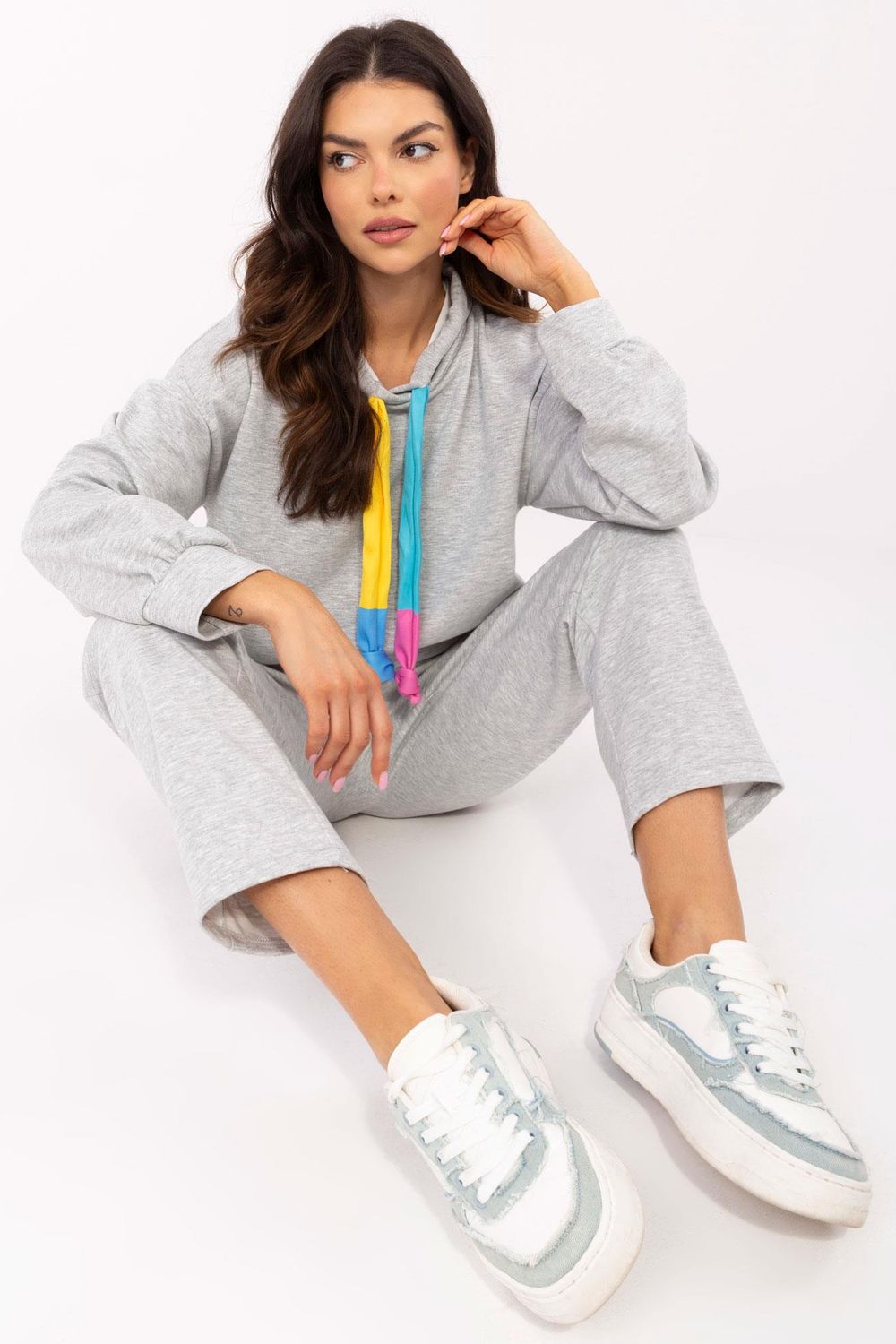 Italy Moda Grey High Waisted Co-Ord Set - view 4