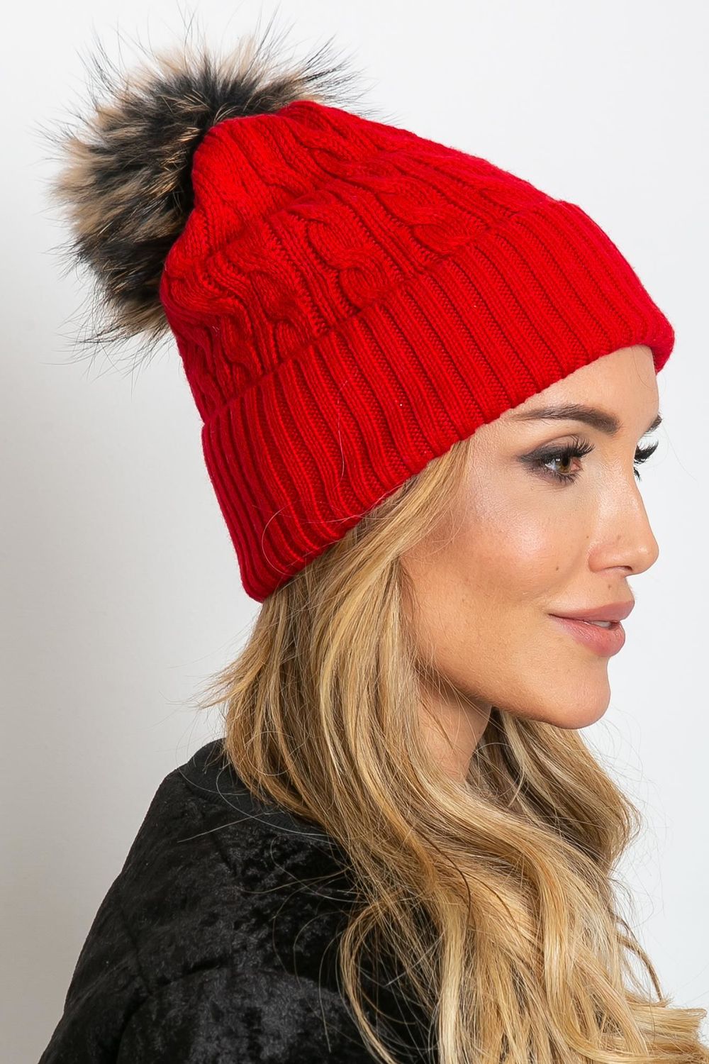 AT Red Beanie Hat - view 4
