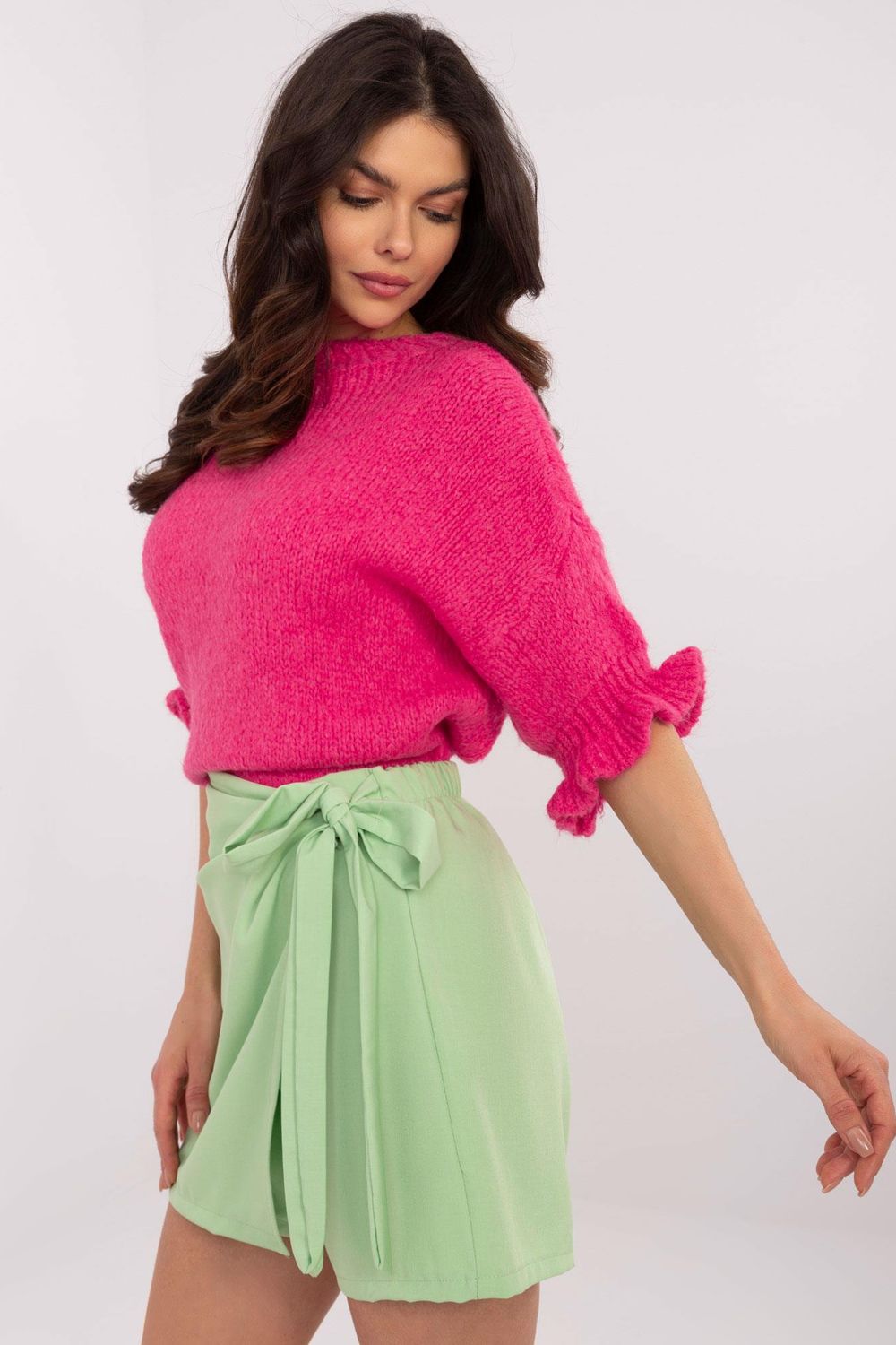 Italy Moda Neon Pink Jumper - view 2