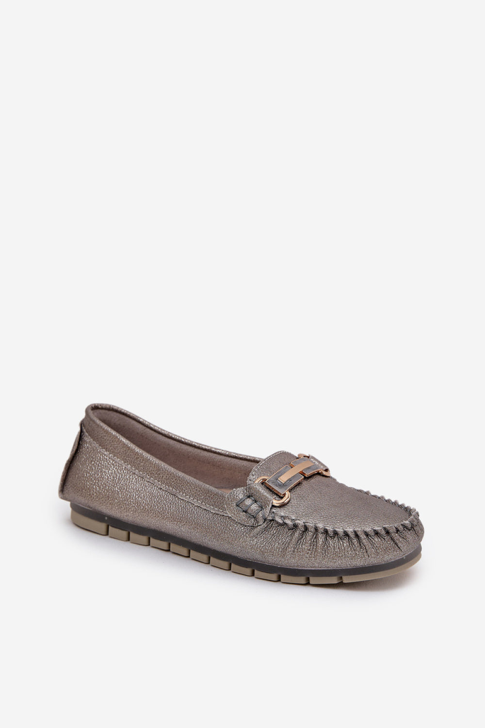 Step In Style Glitter Leather Moccasins - view 2