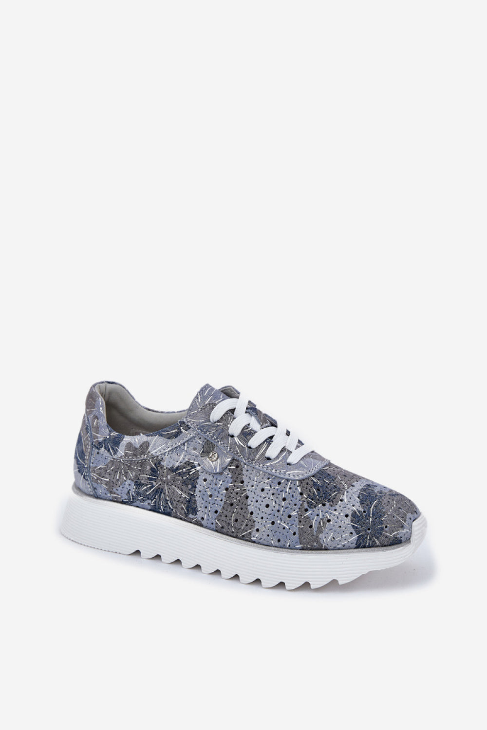 Step In Style Blue Sequin Platform Trainers - view 2
