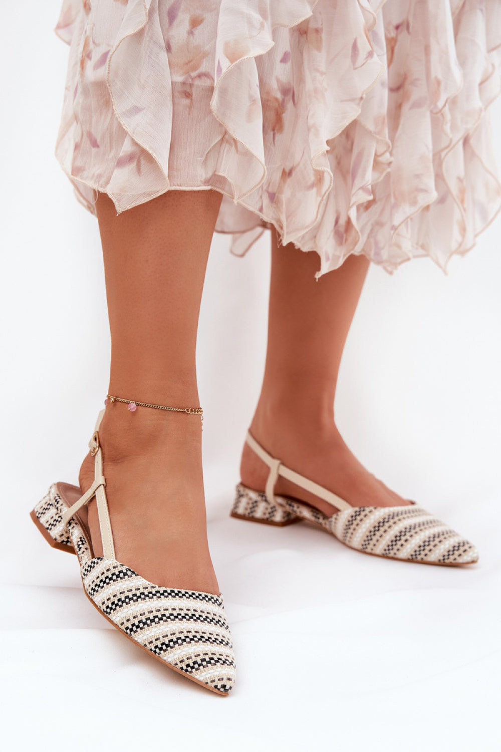 Step In Style Abroes Beige Ballet Flats - view 3