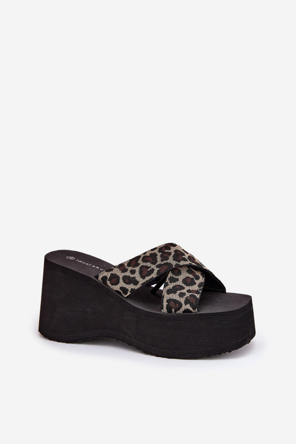 Step In Style Sevolee Leopard Print Platform Wedge Sandals - view 2